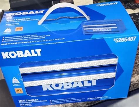 Find many great new & used options and get the best deals for Kobalt BLUE Mini Tool Box 25th Anniversary Edition 5265407 Light Weight Kobalt at the best online …